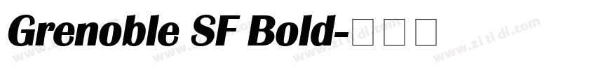 Grenoble SF Bold字体转换